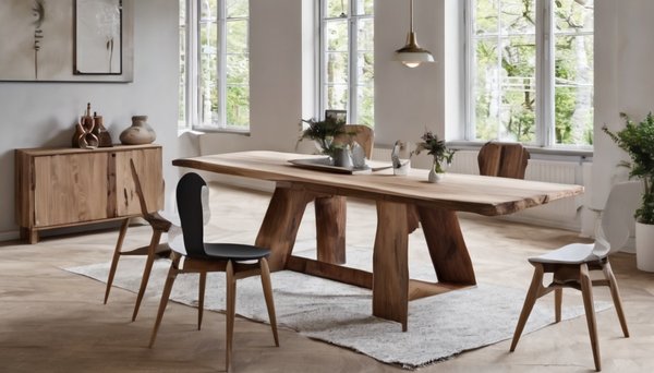 Table en bois chêne ou noyer : comment faire le bon choix pour votre intérieur ?<